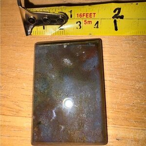 Rectangular Stone Pendant agate pre drilled #34